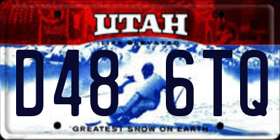 UT license plate D486TQ