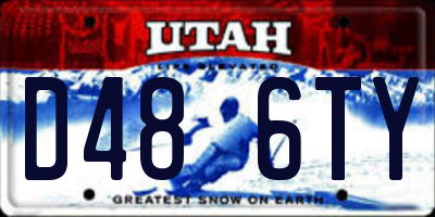 UT license plate D486TY