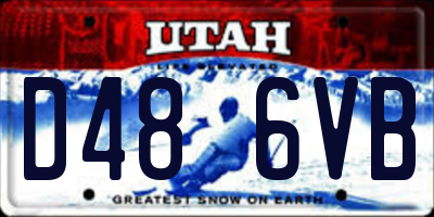 UT license plate D486VB