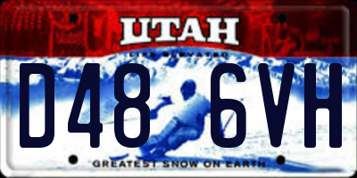 UT license plate D486VH