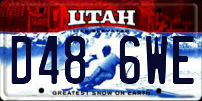 UT license plate D486WE
