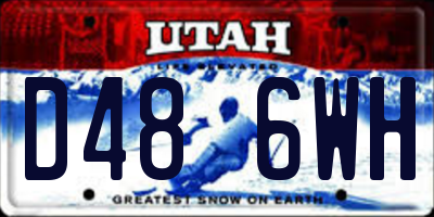 UT license plate D486WH