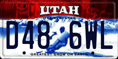 UT license plate D486WL