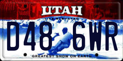 UT license plate D486WR