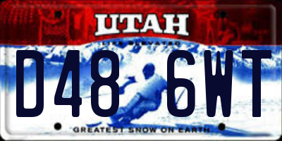 UT license plate D486WT