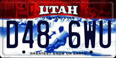 UT license plate D486WU