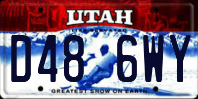 UT license plate D486WY