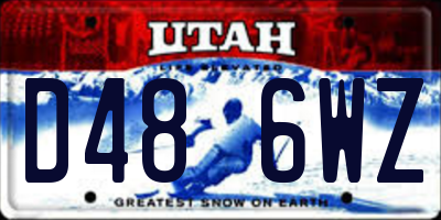 UT license plate D486WZ