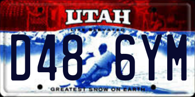 UT license plate D486YM
