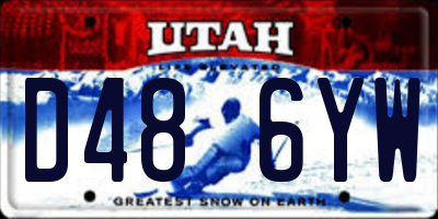 UT license plate D486YW