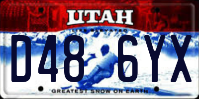 UT license plate D486YX