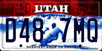 UT license plate D487MQ