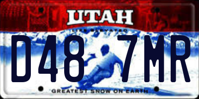UT license plate D487MR