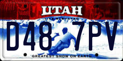 UT license plate D487PV