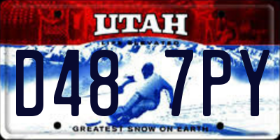 UT license plate D487PY