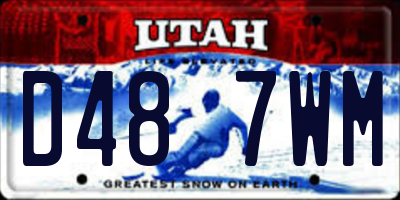 UT license plate D487WM