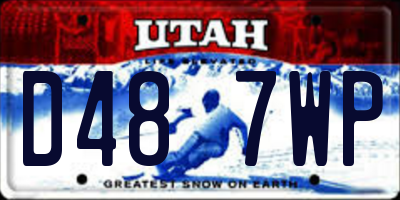 UT license plate D487WP