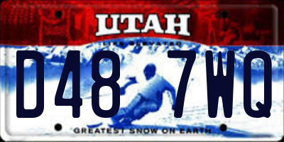 UT license plate D487WQ