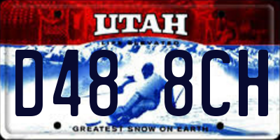 UT license plate D488CH
