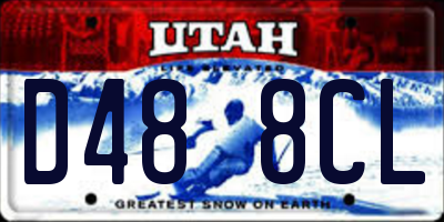 UT license plate D488CL