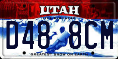 UT license plate D488CM