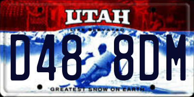 UT license plate D488DM