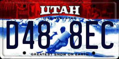 UT license plate D488EC