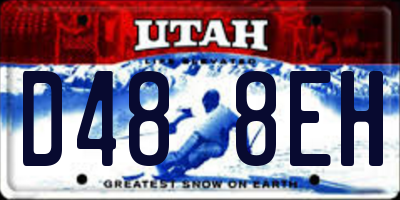 UT license plate D488EH
