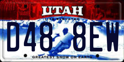 UT license plate D488EW
