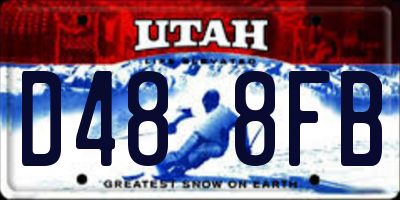 UT license plate D488FB