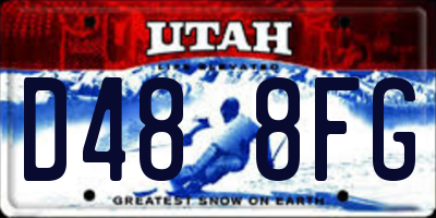 UT license plate D488FG