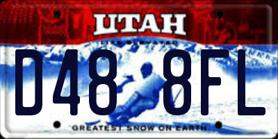 UT license plate D488FL