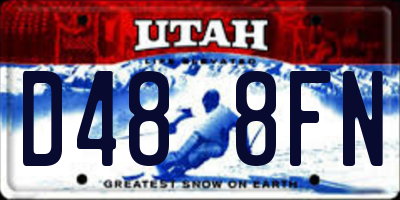 UT license plate D488FN