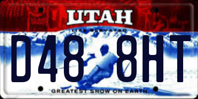 UT license plate D488HT