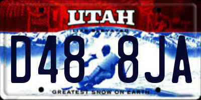 UT license plate D488JA