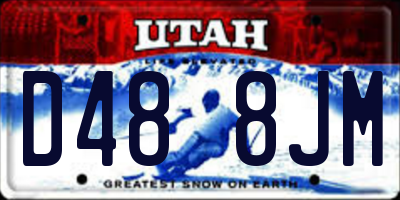 UT license plate D488JM