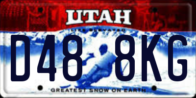 UT license plate D488KG
