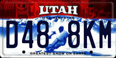 UT license plate D488KM