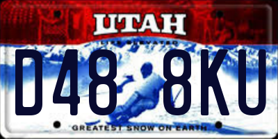 UT license plate D488KU