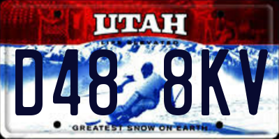 UT license plate D488KV