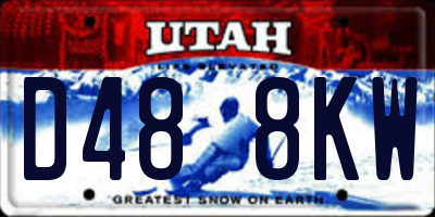 UT license plate D488KW