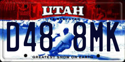 UT license plate D488MK