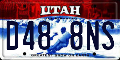UT license plate D488NS