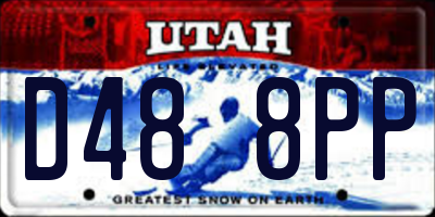 UT license plate D488PP