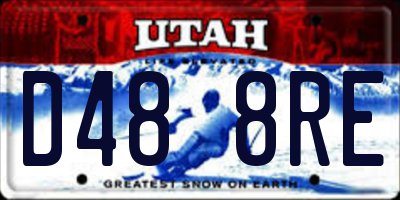 UT license plate D488RE