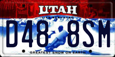 UT license plate D488SM