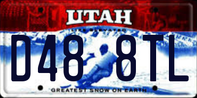 UT license plate D488TL