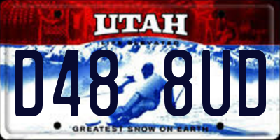UT license plate D488UD