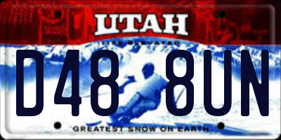 UT license plate D488UN