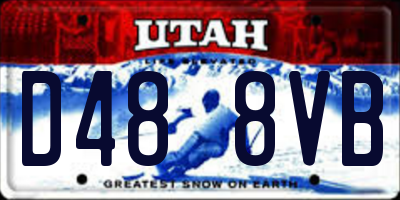 UT license plate D488VB